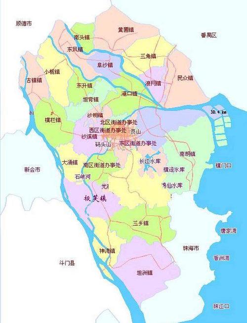 广州中山市地图